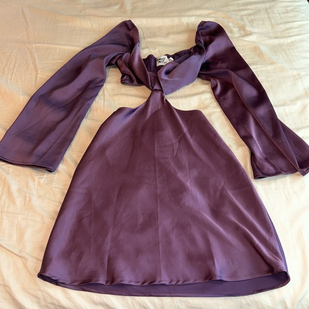 Princess Polly Purple Mini Cutout Dress